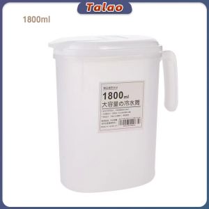 Talao Plastic Water Kettle Jug with Lid for Cold Water Ice Tea Juice Beer Kitchen 1800ml 2500ml