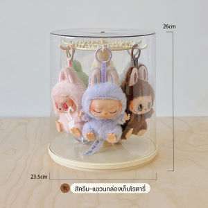 กล่องใส่โมเดล กล่องใส่ art toy กล่องโชว์โมเดล มีให้เลือก 3 สี หมุนได้360° พลาสติกอย่างดี วัสดุอะคริลิก กันฝุ่น