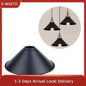 E-WOITD Black Iron Lampshade American Retro Industrial Style Chandelier Wall Lamp Table Lamp Lampshade For Restaurant Clothing Store