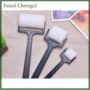 Fanzi 3pcs White Sponge Brush Foam Painting Roller Brush Kids Craft Tool Drawing