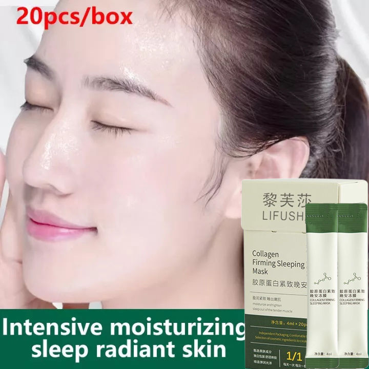 20Pcs Collagen Jelly Sleeping Mask Firming mask Antiaging antiwrinkle