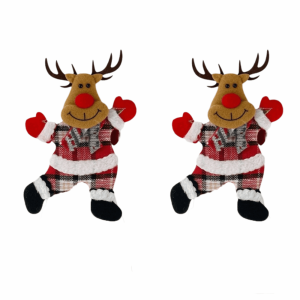 GONOVO STUDIO Santa Claus Christmas Curtain Tiebacks Bear Deer Curtain Clips Ornaments Cartoon Design Xmas Curtain Buckle Home Decoration