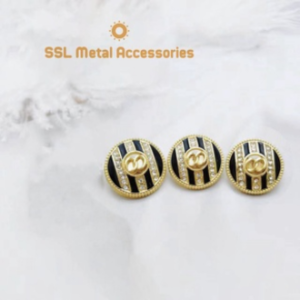 Set 10 Cúc áo nút áo kim loại cao cấp thời trang dùng cho áo dạ áo vest Alloy button JZL-04318mm