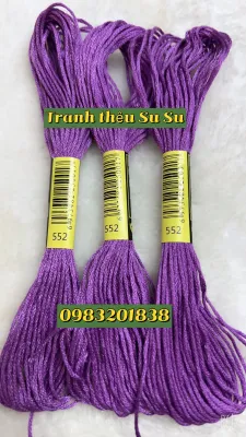 Chỉ cotton thêu tranh chữ thập mã DMC các mã chỉ thêu từ 500 đến mã 598 (giá 1 tép)