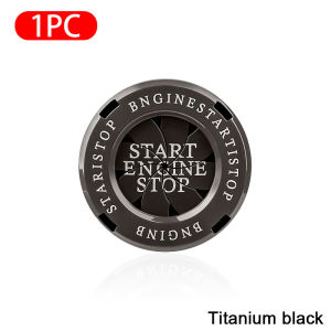 Car Engine Button Cover Engine Igniter Button Decoration Protective Rotation Lid Interior Accessories