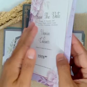 (100 pcs) Undangan Pernikahan Simple Murah LG87