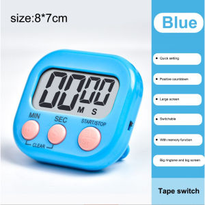 LCD Digital Kitchen Cooking Timer Magnetic Countdown Timer Multi-Function Electronic Timer for Study Work Exercise Training