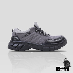Prodigo * Sepatu Hiking Pria Sindoro Grey I Sepatu Olahraga Outdoor Original I Sepatu Gunung Adventure Anti Slip I Sneakers Gunung I Sepatu High Boots