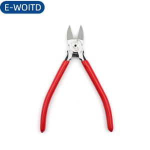 E-WOITD Kìm cắt dây đồng nhựa lưỡi phẳng cắt chéo 6 inch 153mm Kìm kẹp MTC-22