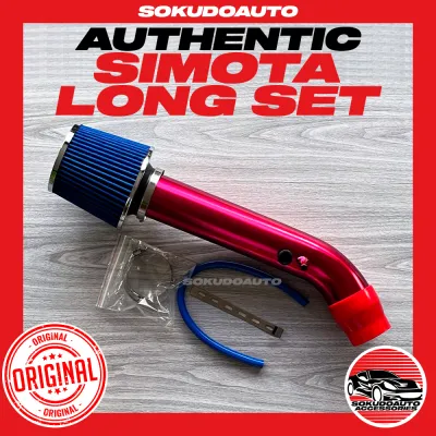 (SIMOTA LONG SET) Original Simota Air Filter + Universal Air Intake Tube Long Set - SokudoAuto