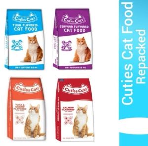 1KG REPACK CUTIES CATZ CAT FOOD Dry Food Cats Tuna Shrimp Seafood Essentials