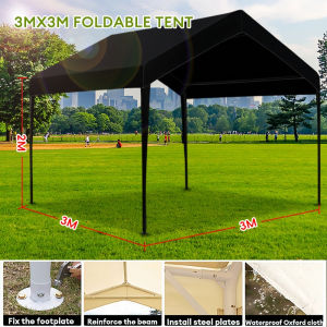 <𝙇𝙖𝙯𝙈𝙖𝙡𝙡> 【SG stock】 Gazebo 3x3m Tentage Canopy Outdoor BBQ Tent Picnic Carpark Shelter Night Market Bazaar