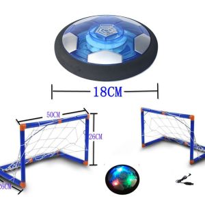 Hover Soccer Ball for Boys and Girls Rechargeable Air Floating Soccer with LED Lights and Foam Bumper Fun Soccer Toy for Kids