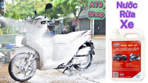 Bọt tuyết rửa xe loại CÓ CHẠM AT9 đậm đặc 5 lít dùng cho máy rửa xe với bình xịt bọt tuyết chuyên dụng xe máy oto