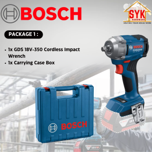 SYK Bosch GDS 18V-350 Cordless Impact Wrench Solo Machine Battery Power Tools Mesin Impact 0 601 9M5 0L0