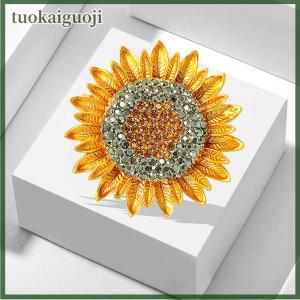 tuokaiguoji Vintage Collecting Beauty Flower From Sunflower Brooches For Women Girl Party Wedding Brooch Pins Gifts
