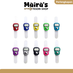 Tasbih Digital Mini Warna Random Alat Hitung Dzikir Jari LED