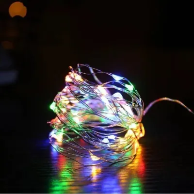 Combo 5 Đèn LED Đom Đóm Dây Đồng 1/2/3m – Ánh Sáng Vàng/7 Màu Trang Trí Sinh Nhật Decor Phòng Ngủ