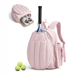 SKJK 20L Tennis Backpack Adjustable Large Capacity Tennis Racket Bag Durable Waterproof Pickleball Paddle Cover Gym Use