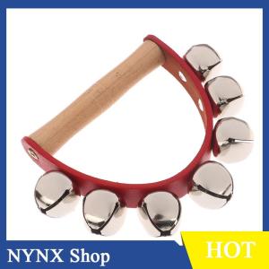 [NYNX] Handbell Hand Bells With 5pcs 7pcs Jingle Bells Wood Handle Musical Instrument Bell Toy Gift For School Music Class Home Daycare