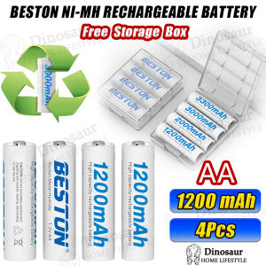 🇸🇬 ReadyStock - Beston High-Capacity Rechargeable AA/AAA Batteries with Universal Plug & USB Charger with Multi-Protection