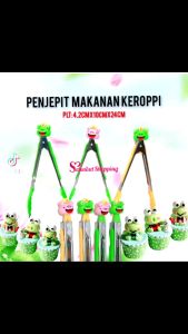 Penjepit Gorengan Keroppi / Penjepit Capit Jepit Makanan Kue Gorengan Panggangan Grill BBQ Sayur / Penjepit Gorengan Keroppi Lucu