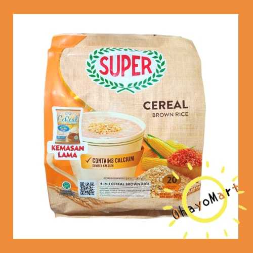 Super Cereal Brown Rice instant Cereal Lazada Indonesia