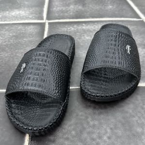 Dép quai ngang dập cá sấu cực đẹp siêu bền đế cao su non đúc nguyên khối nhẹ có bảo hành 12 tháng KINSON SHOP