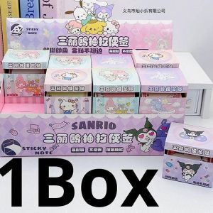 Sanrio Cinnamoroll Pochacco kuromi Mymelody Little Twin Stars Sticky Note Cartoon Style Tape Decorative Diy Scrapbooking tape Collage material Decor journal Stationery supplies
