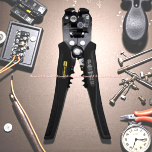 Krisbow 8inchi Wire Stripping Pliers Black Tang Pengupas Kabel Penjepit Warna Hitam Praktis Desain Ergonomis