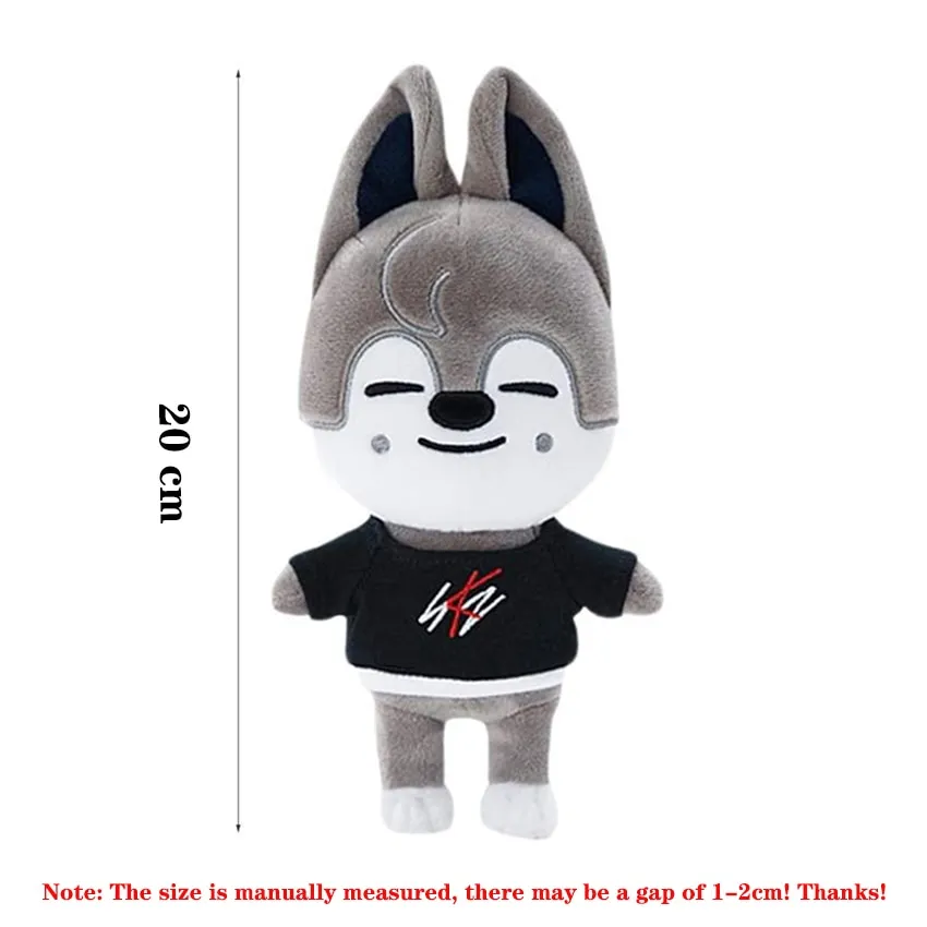 Skzoo Plush Toys 20Cm Stray Kids Plush Wolf Chan Cartoon Stuffed