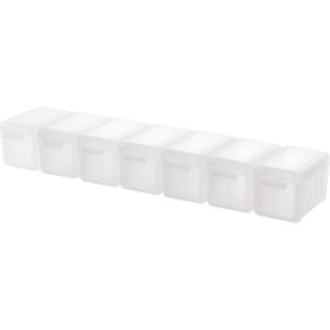 7 Sekat Kotak Penyimpanan Obat Travel Kemasan Pil Strip Panjang Multifungsi