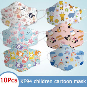 [kids mask/mask]10pcs KF94 Masks Kids Original 4Ply Child Cartoon Fda Approved Not Single Use Beauty Facial 3d Korean Style Facial Protective Face Masks For 0-3 Years Old kanak kanak