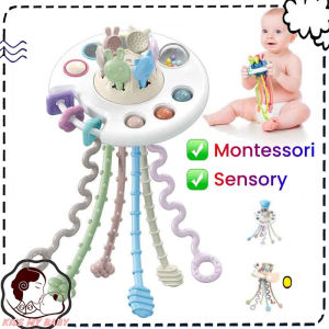 Baby Finger Toy Pull String Sensory Toys Teether Toys Montessori Toys 0 12 Months Toys Mainan Baby
