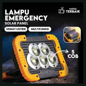 Lampu LED Solar Emergency 8400mAh 5 COB Power Sel Surya Professional Lamp Stand