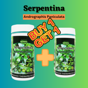SHOPTHYNK - SERPENTINA CAPSULES NATURAL HERB FOOD SUPPLEMENT BOTTLE OF 100 PCS