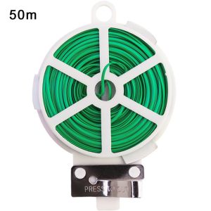 【MOREFINE】 20/30/50/100m Garden Ties Iron Wire Ties With Cut Plant Ties For Gardening Bundle Plants Saving Space Cut Off Quickly And Safely High Quality