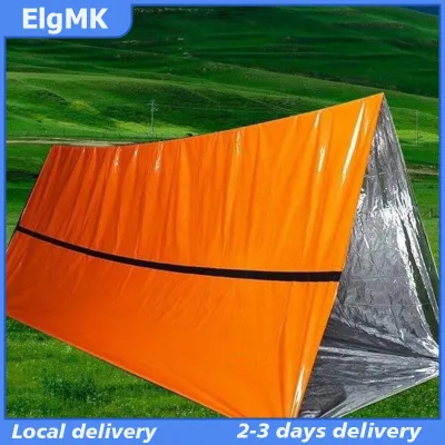 ElgMK Foldable Tent Emergency Survival Hiking Camping Shelter Outdoor Waterproof