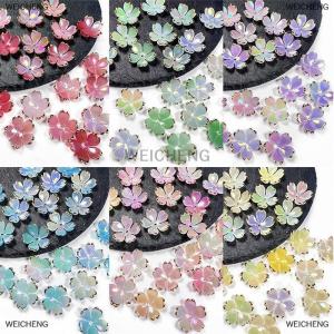 [COD] WEICHENG 50Pcs New 19MM Acrylic Cherry Blossoms Flower Beads Petals Charm Connectors Diy Earrings Hair Jewelry Making Resin Acessories