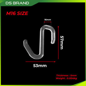 Cangkuk Akrilik Moden dan Keanggunan Jelas /Acrylic Hook Modern and Elegance  Crystal Clear M2