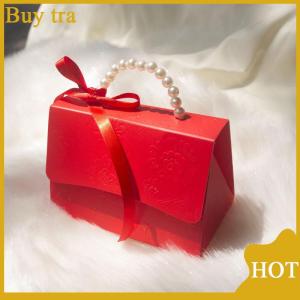 [Buytra] Letterpress Printing Flower Candy Box Mini Packaging Bags Paper Box For Gift Set Box Small Gift Bags Wedding Favors Party Decor