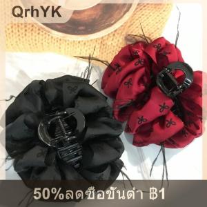 【QrhYK】 กิ๊บติดผมขนนกรูปโบว์พับได้หรูหราสำหรับผู้หญิงที่คาดผมยาวเครื่องประดับผมแฟชั่น