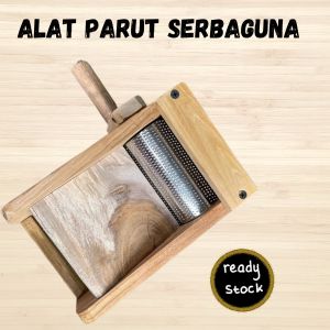 PARUTAN KELAPA/PARUTAN REMPAH REMPAH/KETELA ALAT PAARUT SERBA BUNA BAHAN KAYU JATI ASLI