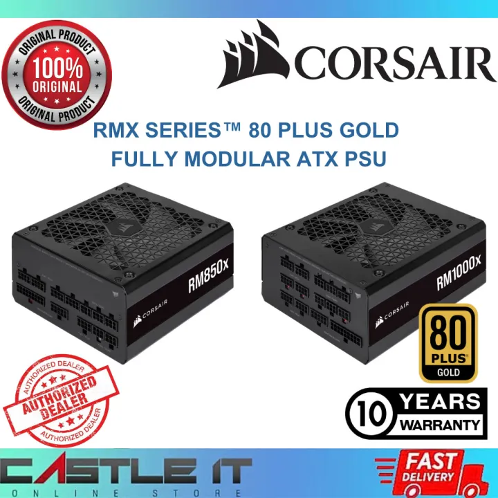 Corsair RM1000x RM850x 1000W 850W 80PLUS Gold Fully Modular Power Supply ATX3.1 PCIe5.1