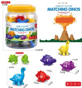 Learning Resources Snap-n-Learn Matching Dinos Fine Motor Toys Counting & Sorting Toy Shape Sorting Dinosaurs Toys Ages 18+ Months Toddler