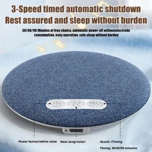 KINGTR Sleep Aid Under Pillow Bluetooth Speaker Bluetooth 6.0 HiFi Stereo Sound White Noise Machine Portable Mini Sound Machine Personal Relaxation