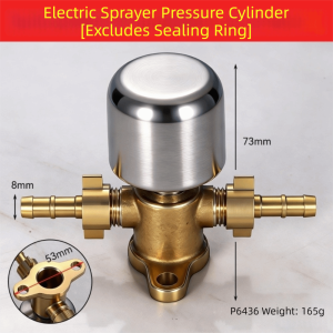 PURETEN Full Copper Sprayer Pressure Cylinder Removable Booster Pressure Garden Sprayer Cylinder Irrigation Tool High Pressure Electric Sprayer Air Tank Garden Spraying
