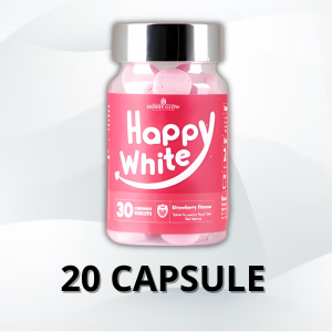 Ubat Pemutih Badan Skin Whitening Happy White Vitamin C GLow Pemutih Badan Seluruh Badan Cepat Collagen Supplement Glutathione Glow White Plus 美白