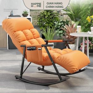 Ghế Bập Bênh SMARTHOMES Ngả 150 Độ Gấp Gọn Tiện Lợi Nệm Êm Ái Thư Giãn Đọc Sách