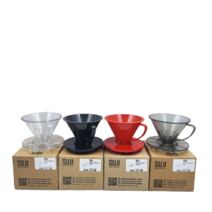 SUJI Pourover Dripper V60 01 Alat Seduh Coffee - Glass Coffee Dripper Plastic